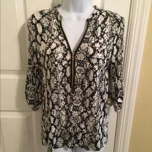 Black & White Blouse